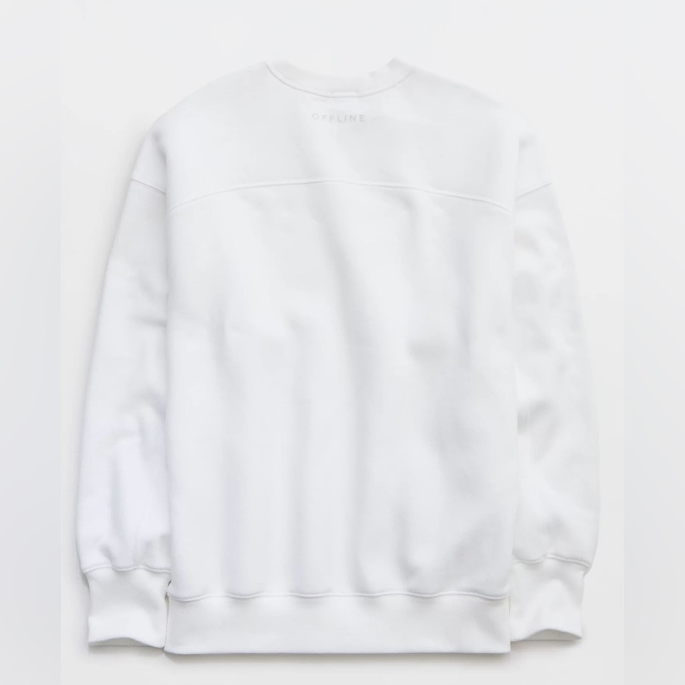 Women’s OFFLINE By Aerie Cloud Fleece Oversized Crewneck Sweatshirt, size Medium - Picture 8 of 13